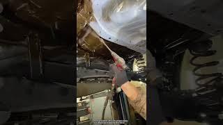 Spraying the bottom of the car against corrosion