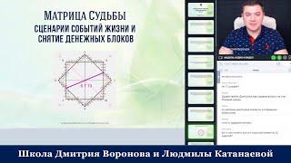 Матрица Судьбы: сценарии событий жизни и снятие денежных блоков. Дмитрий Воронов