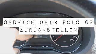 Service bzw. Inspektion beim Volkswagen Polo 6R zurückstellen - ServiceReset Deutsch