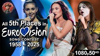 All 5th Places in Eurovision Song Contest (1958-2025)