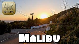 Driving Around Beautiful Malibu, California in 4k Video