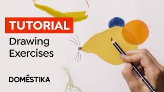 Drawing Tutorial: 3 Simple Exercises to Free your Creativity - Laura McKendry | Domestika English