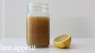 How to Make Soothing Lemon Ginger Brew | Bon Appetit