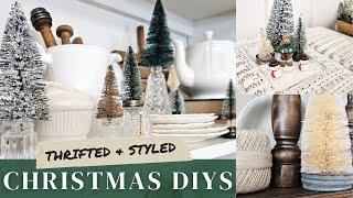 Thrifted Christmas Decor • DIY Holiday Styling • Thrift Store DIY Ideas & Goodwill Craft Flips