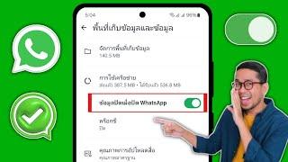 วิธีปิด WhatsApp เมื่อข้อมูลมือถือเปิดอยู่ - 2024