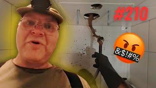 I'm cleaning the pipes from the toilet  and I climbed in the shower   | WASTE CLEANER #210