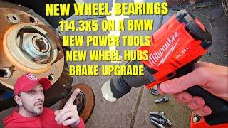 BMW E46 Front hub swap to 114.3 x 5 and brake upgrade