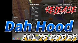 All Dah Hood 25 Codes + How to Redeem