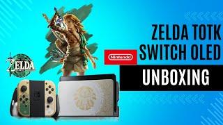 Zelda Tears of the Kingdom OLED Switch unboxing! | Digital Game giveaway