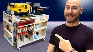 How to Make a Mobile Tool Cart with Storage For Everything