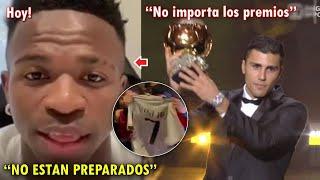 VINICIUS JR EXPLOTA tras el BALON de ORO A RODRI 2024 HOY