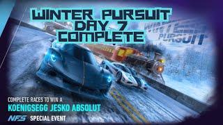 NFS NO LIMITS KOENIGSEGG JESKO ABSOLUT WINTER PURSUIT SPECIAL EVENT 2023 - Day 7 #nfsnolimits