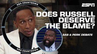 Stephen A. & Perk get HEATED debating how much blame D’Angelo Russell deserves