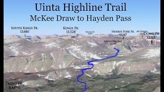 Uinta Highline Trail McKee Draw to Hayden Pass