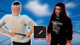 Trolling an Entire Gang Server with A Knife in GTA RP