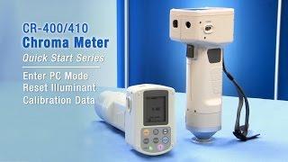 CR-400 and 410 Chroma Meters - How to Reset Illuminant