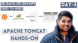 30 Days Of DevOps | Zero To Hero | Apache Tomcat Hands-On | Day-3