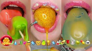 Satisfying ASMR EMOJI FOOD CHALLENGE 1 HOUR FOR SLEEP RELAX STUDY