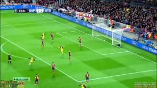 Barcelona vs Atletico Madrid 1-1 Diego Ribas goal vs Barca HD 2014