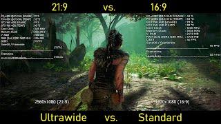 16:9 vs 21:9 | FPS & Performance Comparison