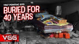 Will This Pontiac GTO RUN AND DRIVE After 40 YEARS? (Buried in Garage) EP1