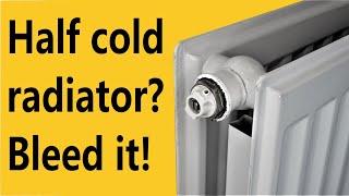 How to fix half cold radiator