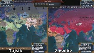 [EU4] Double Timelapse - Novgorod - Zlewikk vs Tajsik