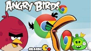 Angry Birds: Angry Birds GOOGLE Chrome Beta -The Big Set Up Walkthrough - Angry Birds