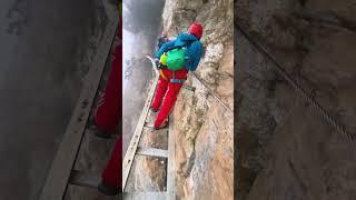 Take your kids to have fun on Via Ferrata this weekend#Bungee jumping #beauty #Bungee #Shorts