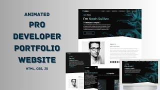 Portfolio Website | Animated Pro Developer Portfolio Website | HTML, CSS, JS