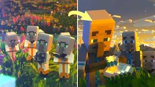 How the Villagers transform into Illagers Scene - Minecraft Legends 2023 4K60