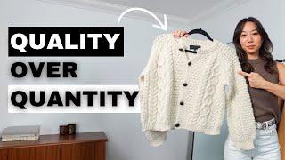 How to Shop for High Quality Clothes in 2025 | Buy Less But Better