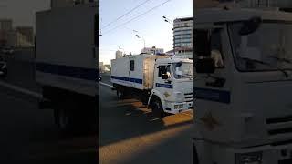 Полицейский грузовик. Камаз. Russian police truck.