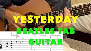 Yesterday TAB | Acoustic finger style guitar Beatles