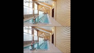 Iphone 15 prores log vs professional camera Blackmagic 4k realestate video