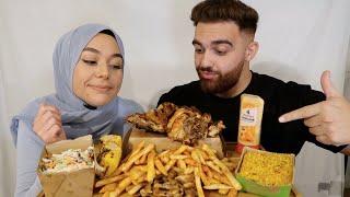 NANDOS MUKBANG - CHARGRILLED CHICKEN, CORN, COLESLAW, SPICY RICE, CHIPS