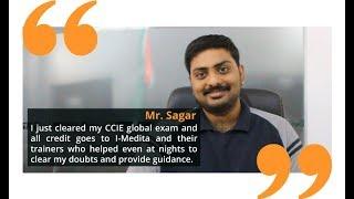 Mr Sagar shares his credits with I-Medita on clearing Cisco CCIE Exam