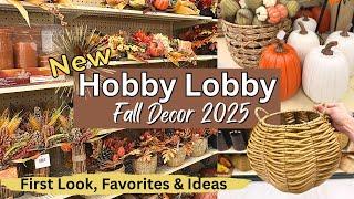 NEW Fall Decor at Hobby Lobby  What's NEW for 2025  First Look, Favorites & Ideas
