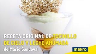 Receta original de tocinillo de cielo y leche ahumada de Mario Sandoval