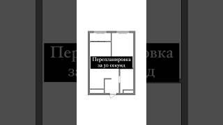 Перепланировка квартиры с учетом пожеланий заказчиков о большой гардеробной #дизайнеринтерьера