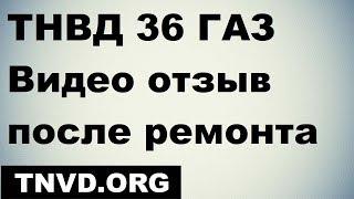 ТНВД 36 ГАЗ 4301 . Видео отзыв после ремонта