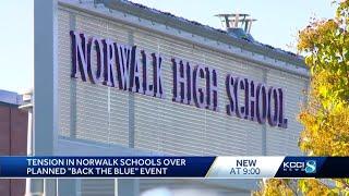 Tensions high in Norwalk schools ahead of 'back the blue' event