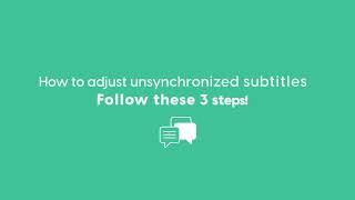 How to adjust out-of-sync subtitles in My Family Cinema? 