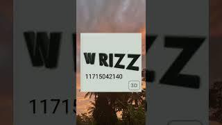 code for L RIZZ W RIZZ #roblox #viral #robloxcodes