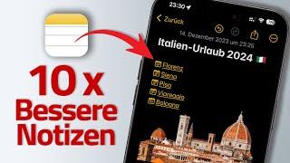 iOS 17: Apple Notizen für iPhone - 10 Funktionen, die du kennen musst