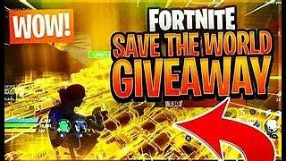 Save the world Fortnite Giveaway OP materials and MODDED guns