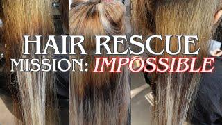 The WORST Hair Disaster I Have Ever Seen | Attempting To Fix Another Hairdresser's Lazy Work