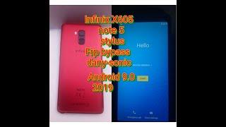 infinix X605 note 5 Stylus FRP bypass android 9.0 2019