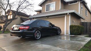 E63 AMG biturbo resonator delete cold start