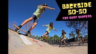 How to do a backside 50-50 on ramps! Surf skate tutorial for Floaters!